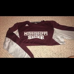 adidas mississippi state baseball pullover